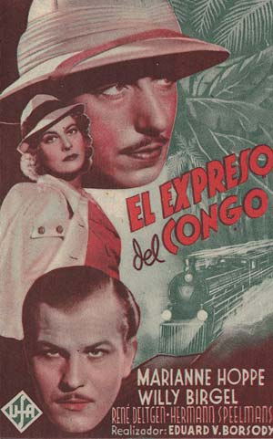 [Programa de mano de película]. El Expreso del Congo.