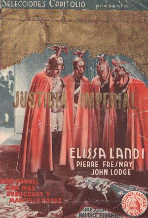 [Programa de mano de película]. Justicia Imperial
