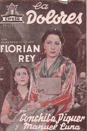 [Programa de mano de película]. La Dolores