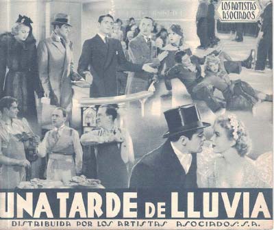 [Programa de mano de película]. Una tarde de lluvia