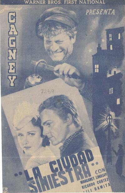 [Programa de mano de película]. La ciudad siniestra