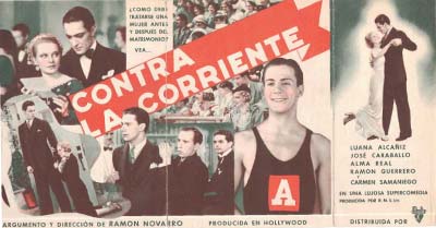 [Programa de mano de película]. Contra la corriente