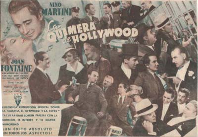 [Programa de mano de película]. La quimera de Hollywood.