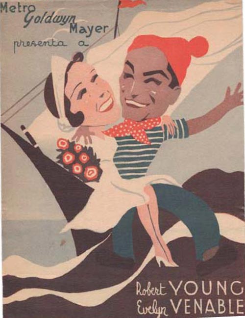 [Programa de mano de película]. Mi novia esta a bordo
