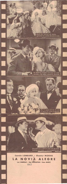 [Programa de mano de película]. La novia alegre