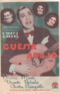 [Programa de mano de película]. Cuesta abajo
