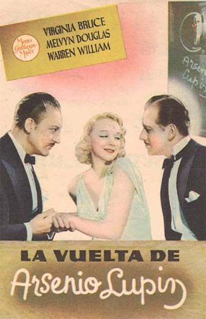[Programa de mano de película].La vuelta de Arsenio Lupin.