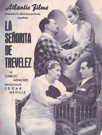 [Programa de mano de película]. La señorita de trevelez
